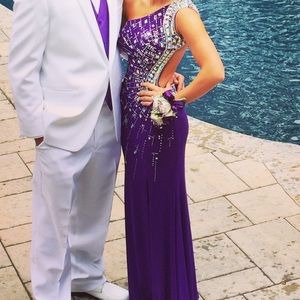 Purple prom dress